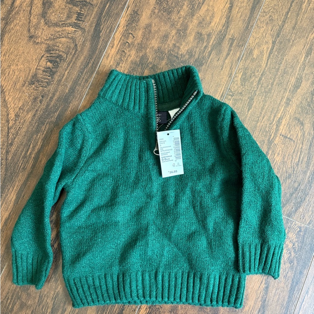 Green 6-9M Sweater